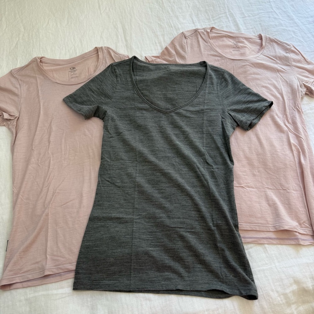 Icebreaker Women's Merino 150 Siren / Spector Short Sleeve Bundle